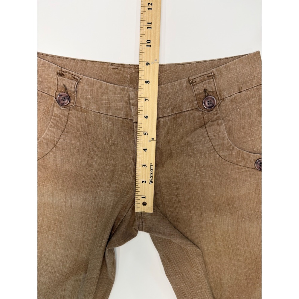 Odds 'n Evens Women's Brown Khaki Shorts‎ Bermuda Long Size 7 - Picture 4 of 9